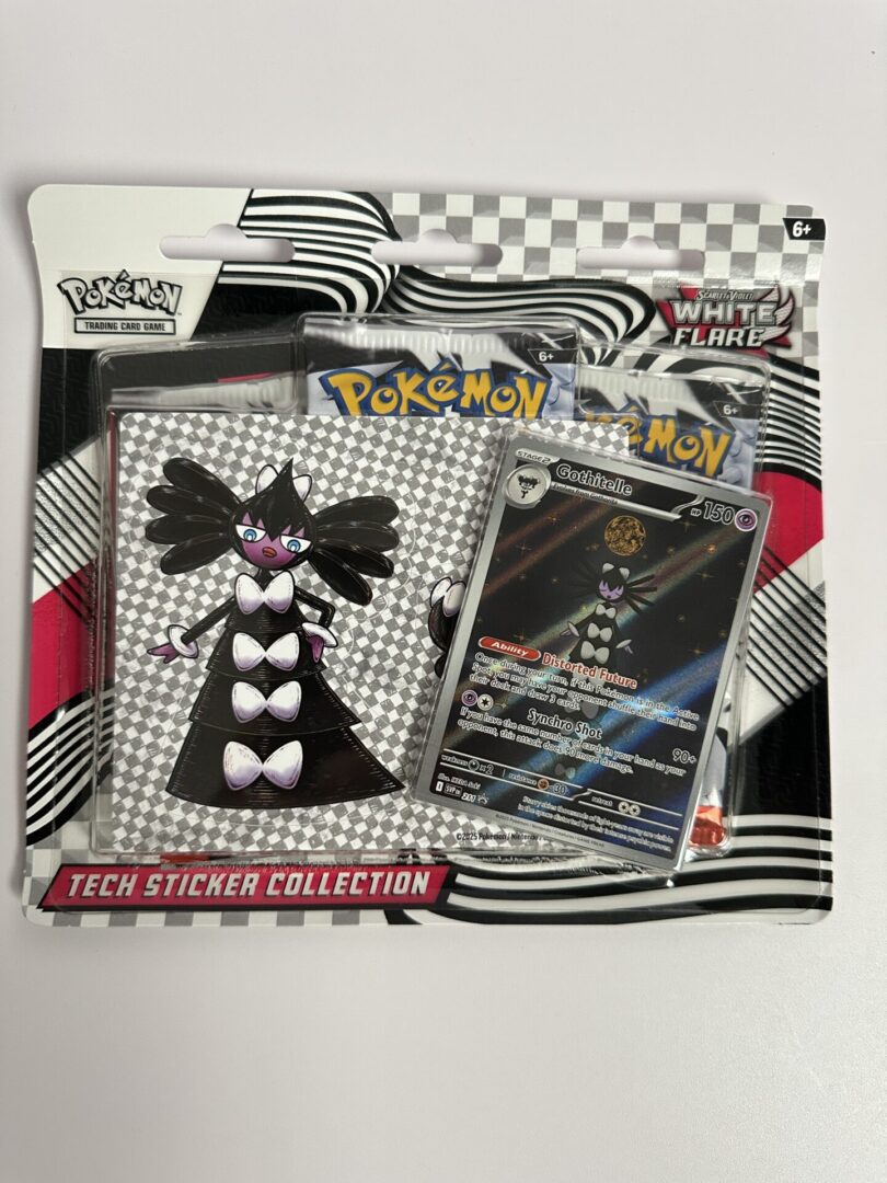 Pokemon Scarlet Violet White Flare Tech Sticker Collection 3 Pack Blister